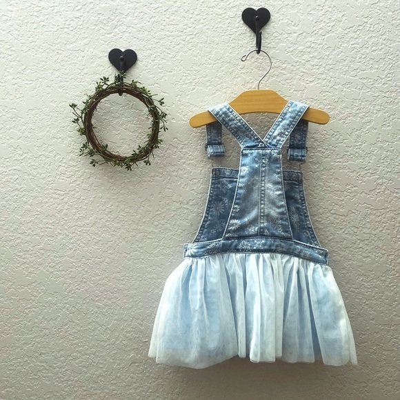 Epic Threads Blue Faded Denim Overall Dress - 2T - Picture 3 of 4